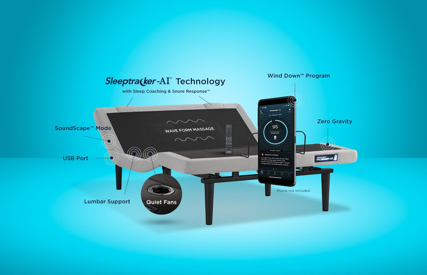 TEMPER-ActiveBreeze Climate Control TEMPUR-ActiveBreeze® Smart Bed Our most personalized sleep experience — feel up